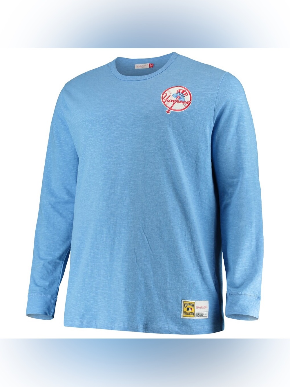 Mitchell & Ness New York Yankees Slub Long Sleeve T-Shirt Men’s XL Blue